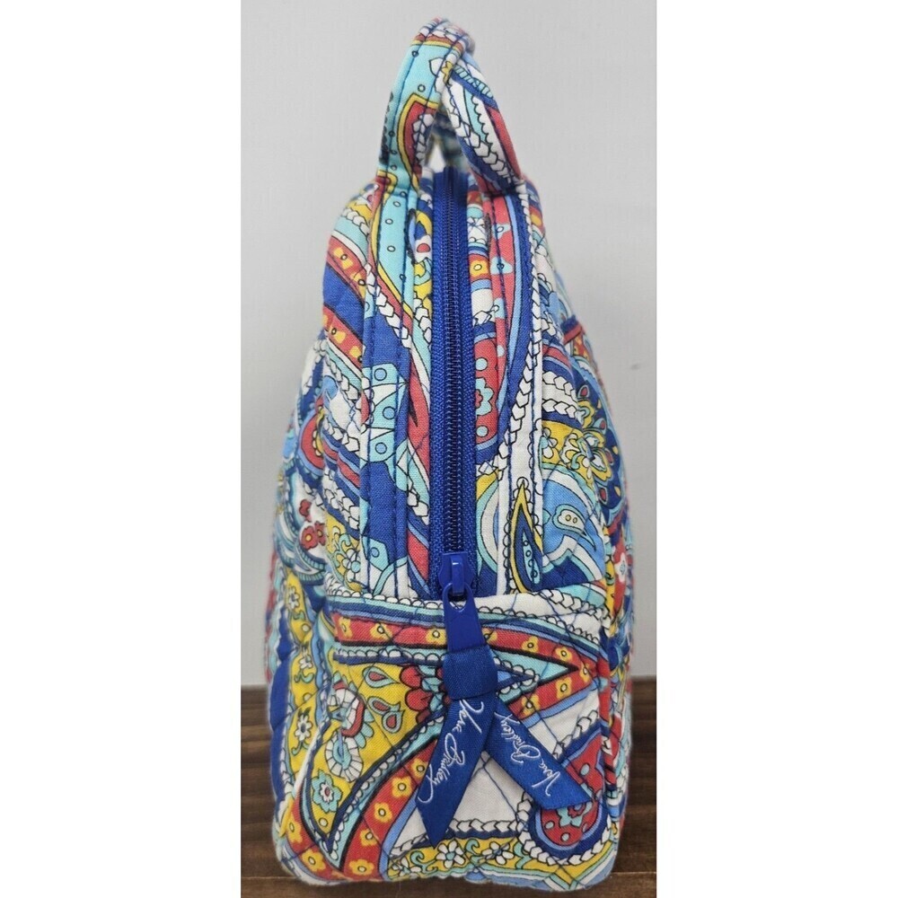 Vera Bradley Lunch Bag Retired Pattern Marina Paisley Multicolor ID Holder - Picture 2 of 12
